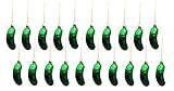 Geschenkestadl 20 x Weihnachtsgurke Glas Gurke Anhänger Baumschmuck Christmas...