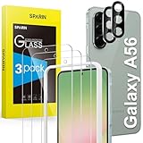 SPARIN für Samsung Galaxy A56 5G Panzer Schutz Glas, 3 Stück Schutzfolie und 2...