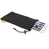 wortek Universal Handytasche Nylon Mesh 18,5 x 9cm Handy Tasche Handysocke für...