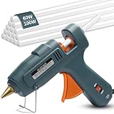 YESLUSY Heißklebepistole, 60W/100W Dual-Temperatur Klebepistole, mit 15...