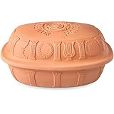 Römertopf Bräter 40 Jahre Jubiläums-Edition, Dampfgarer aus Naturton, 3,5...