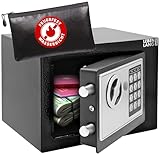 LEBENLANG 5L Safe Tresor für Zuhause - Inkl. Feuerfester Dokumententasche &...