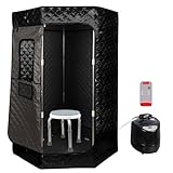 OHMG Dampfsauna und Kabine, 3 l, 1000 W, tragbares Sauna-Zelt, faltbar,...