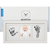 BEARTOP Premium Hand- & Fußabdruck Baby Set | wiederverwendbares Stempelkissen...