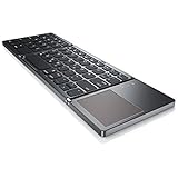 CSL - Bluetooth Tastatur klappbar mit Touchpad für PC Smartphone oder Tablet -...