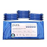 Pura Öko Spülbares Feuchtpapier, 560 Tücher (14 x 40 Tücher), Monatspackung,...