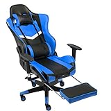 WANXJM Gaming-Stuhl mit Fußstütze, Computer Desk Office-Drehstuhl,...
