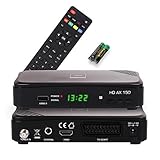 RED OPTICUM AX 150 Sat Receiver I Digitaler Satelliten-Receiver HD mit HDMI -...