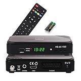 RED OPTICUM AX 150 Sat Receiver I Digitaler Satelliten-Receiver HD-TV mit HDMI -...