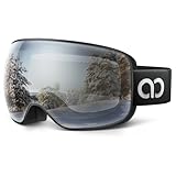 Lamicall Skibrille Herren, OTG Snowboardbrille Damen - [Ultra HD & Breitere...
