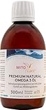 MITOcare Natural Omega 3 Öl - hochdosiert mit 27 Fettsäuren - Fischöl mit EPA...
