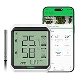 VIVOSUN AeroLab THB1S Drahtloses Bluetooth Hygrometer Thermometer, Digitaler...