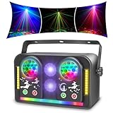 Discolicht Partylicht, DMX Effektstrahler T107 LED RGB Licht DJ Projektor...