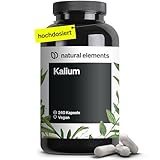 Kalium – 240 Kapseln mit 800 mg elementarem Kalium (aus Kaliumcitrat) pro...