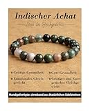 Landorilo Handmade Echte Naturstein Perlen Heilsteine Armband Damen Herren, 8MM...
