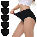 NUOZA Unterhosen Damen Unterwäsche Frauen High Waist Slip Damen Baumwolle...