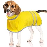 Kuoser Hunderegenmantel Wasserdicht, Hunde Regenmantel für Mittelgroß Hunde,...