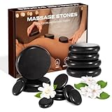 Ricyea Hot Stones Massage Set, 14 Stück Steine Massagesteine aus Basalt Heiße...