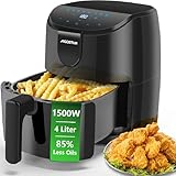 Aigostar Air Fryer 4L, Heißuftfritteuse XXL, Heissluft Fritteusen ohne Öl, 8...