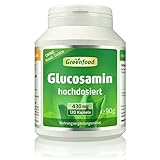 Greenfood Glucosamin, 650 mg, 120 Kapseln, hochdosiert - ohne künstliche...