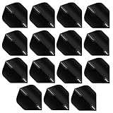 RED DRAGON Hardcore XT Black Extra Thick Standard Dart Flights - (5 Sätze pro...