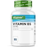 vit4ever Vitamin B5 (Pantothensäure) - 500 mg - 365 Tabletten - 1 Jahr Vorrat -...