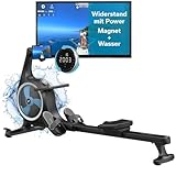 Skandika Rudergerät Nemo V Hybrid | Wasser und Magnetwiderstand kombiniert,...