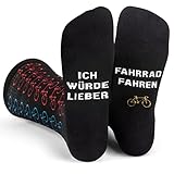 Ich Würde Lieber Fahrrad Fahren - Lustig Socken für Manner Geschenke für...