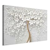 murando - Wandbilder XXL Abstrakte Baum 120x80 cm 1 tlg Leinwand Bilder Wand...