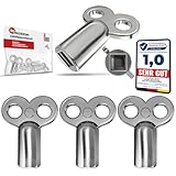 Phorin® 4x Heizungsentlüftungsschlüssel - Universal für alle Heizkörper - 5...