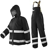 Navis Marine Profi Regenanzug Herren Arbeitskleidung - Wasserdichte Regenjacke &...