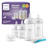 Philips Avent Babyflaschen Natural Response, Geschenkset für Neugeborene – 4...