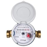 SPEWA Wasserzähler Garten mit UV-Schutzhaube | 3/4 Zoll AG/BL 110mm | Wasseruhr...