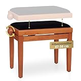 Classic Cantabile Pianobank Buche-matt (Höhenverstellbar von 47-56cm,...
