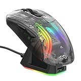 ATTACK SHARK X2 Pro Kabellose Gaming Maus mit Charging Station, Leise Maus...