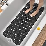 HITSLAM Badewannenmatte rutschfest, 101 x 40cm Extra Lange Antirutschmatte...