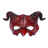 FakeFace Halloween Dämon Maske Teufel Maske Horror Halbgesicht Maske Maskerade...