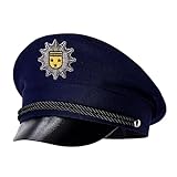 WIDMANN MILANO PARTY FASHION - Polizeimütze für Erwachsene, dunkelblau,...