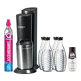 SodaStream Wassersprudler CRYSTAL 3.0 mit Quick-Connect CO2-Zylinder| inkl. 4 x...