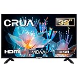 CRUA VIDAA Smart TV,32Zoll (80 cm) TV,1366x768 HD TV,LED TV mit HDMI/USB/AV...