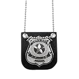 Boland 64333 - Halskette Polizist, Kette mit Abzeichen, Polizei-Kostüm,...