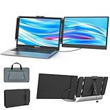 SMISEACOW Tragbarer Monitor für Laptop, 14 Zoll FHD 1080P IPS Portable Monitor...