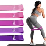 Fitnessbänder 5er Set Widerstandsbänder mit 5 Stufen Übungsbänder für...