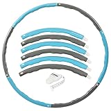 Sport-Tec Hula Hoop Reifen, ø 100 cm, 1,5 kg, inkl. Maßband Power...