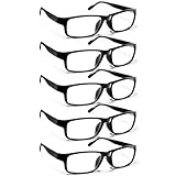 Gaoye 5 pack Lesebrillen herren/damen mit blaulichtfilter Brille Lesehilfe für...