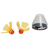 Speedminton Unisex Jugend 2er Speeder Heli Tube Bälle, Rot/Orange, 2er-Set EU