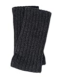 Ganterie FosterNatur, Merino Armwärmer/Pulswärmer, 100% Wolle (Anthrazit)
