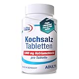 Kochsalz-Tabletten | Hochdosiert mit 1000 mg Natriumchlorid | Vorratspackung mit...