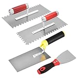 BYZESTY Zahnkelle, Edelstahl Zahnglättekelle, 4-Teiliges Edelstahl Maurerkelle,...