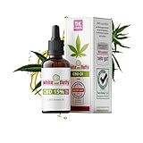 Cannabidiol Öl Hanftropfen 15% - White and fluffy BIO CBD Öl Tropfen mit 1.500...